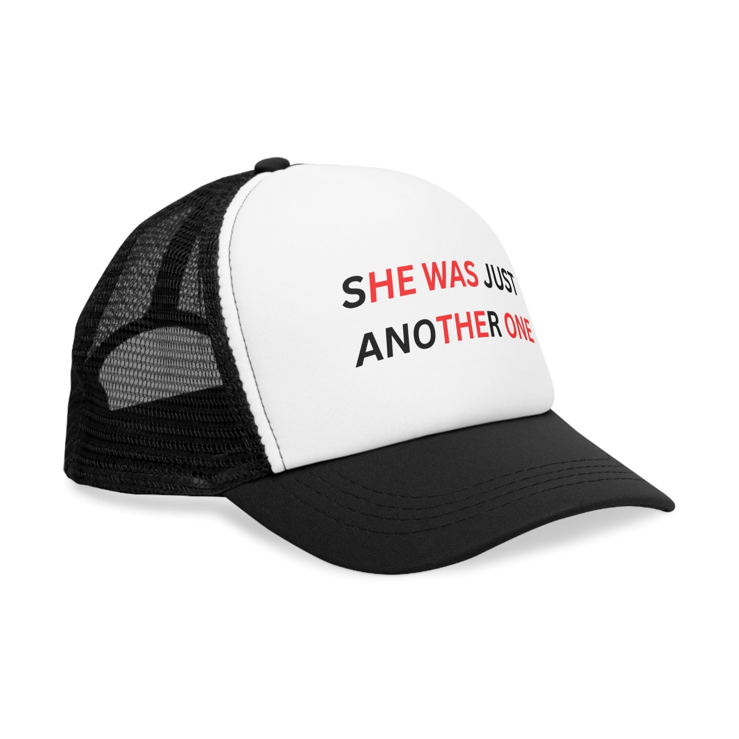 Trendy Mesh Cap - 'She Was Just Another One' Statement Hat for Casual Style
