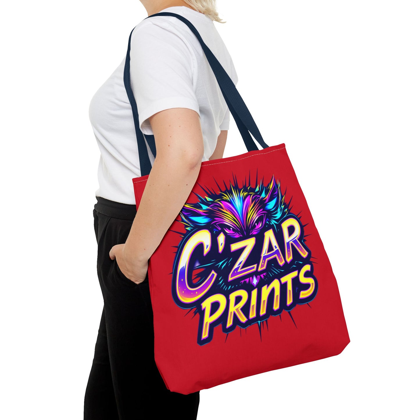 Vibrant Graphic Tote Bag - C'ZAR PRINTS Design