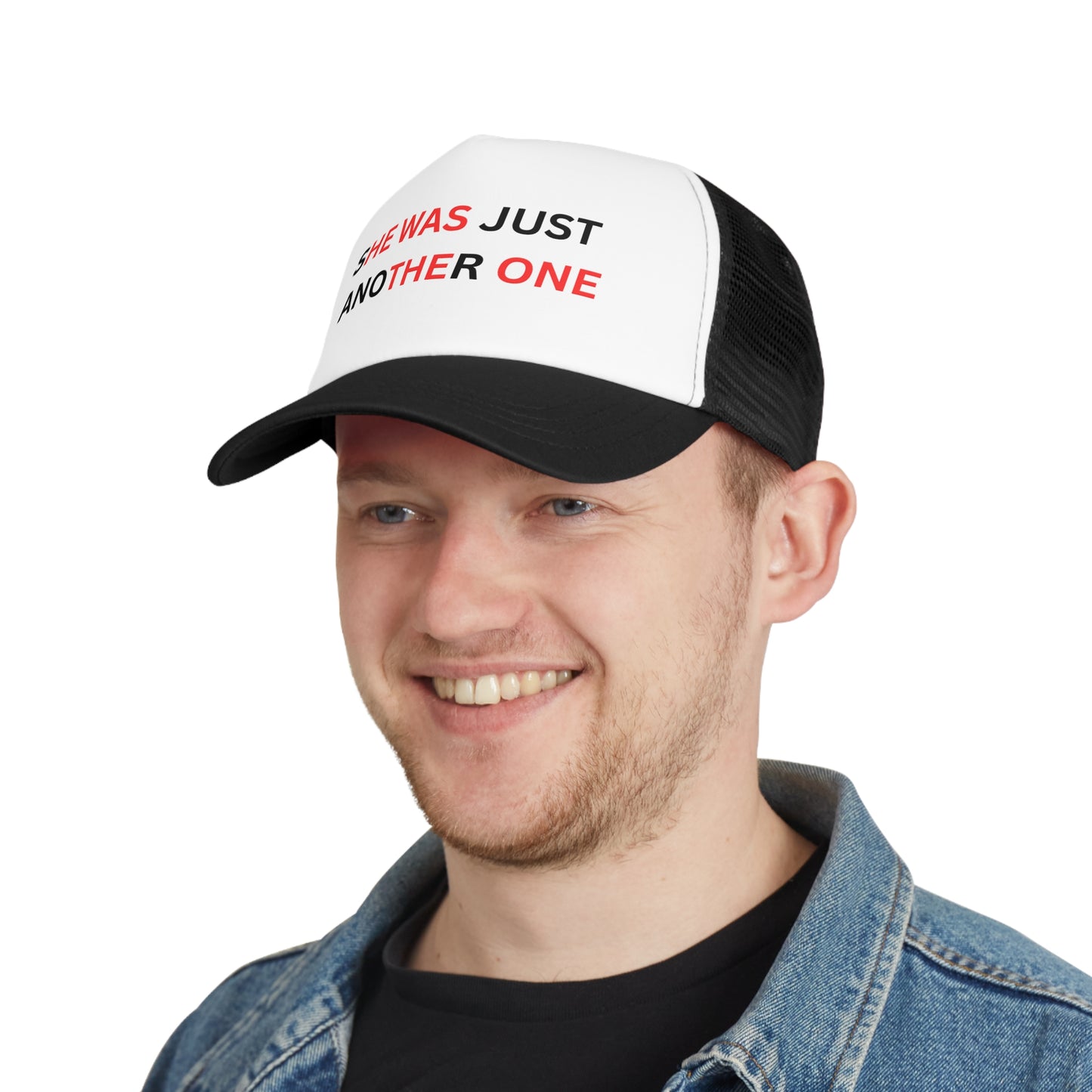 Trendy Mesh Cap - 'She Was Just Another One' Statement Hat for Casual Style