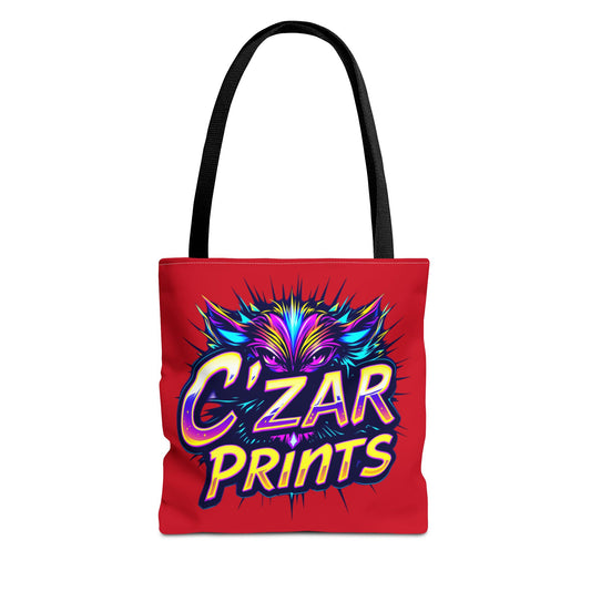 Vibrant Graphic Tote Bag - C'ZAR PRINTS Design