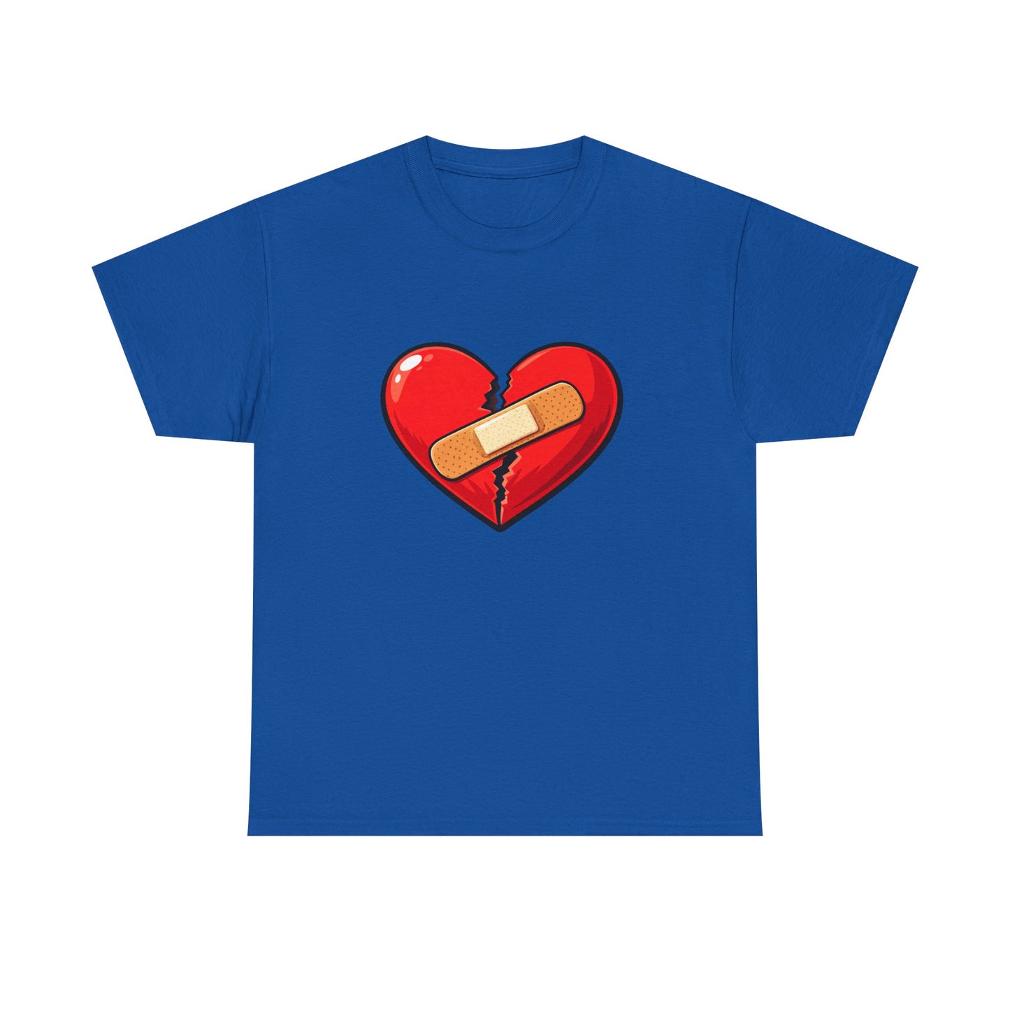 T-Shirt — Broken Heart with Bandage Graphic Tee