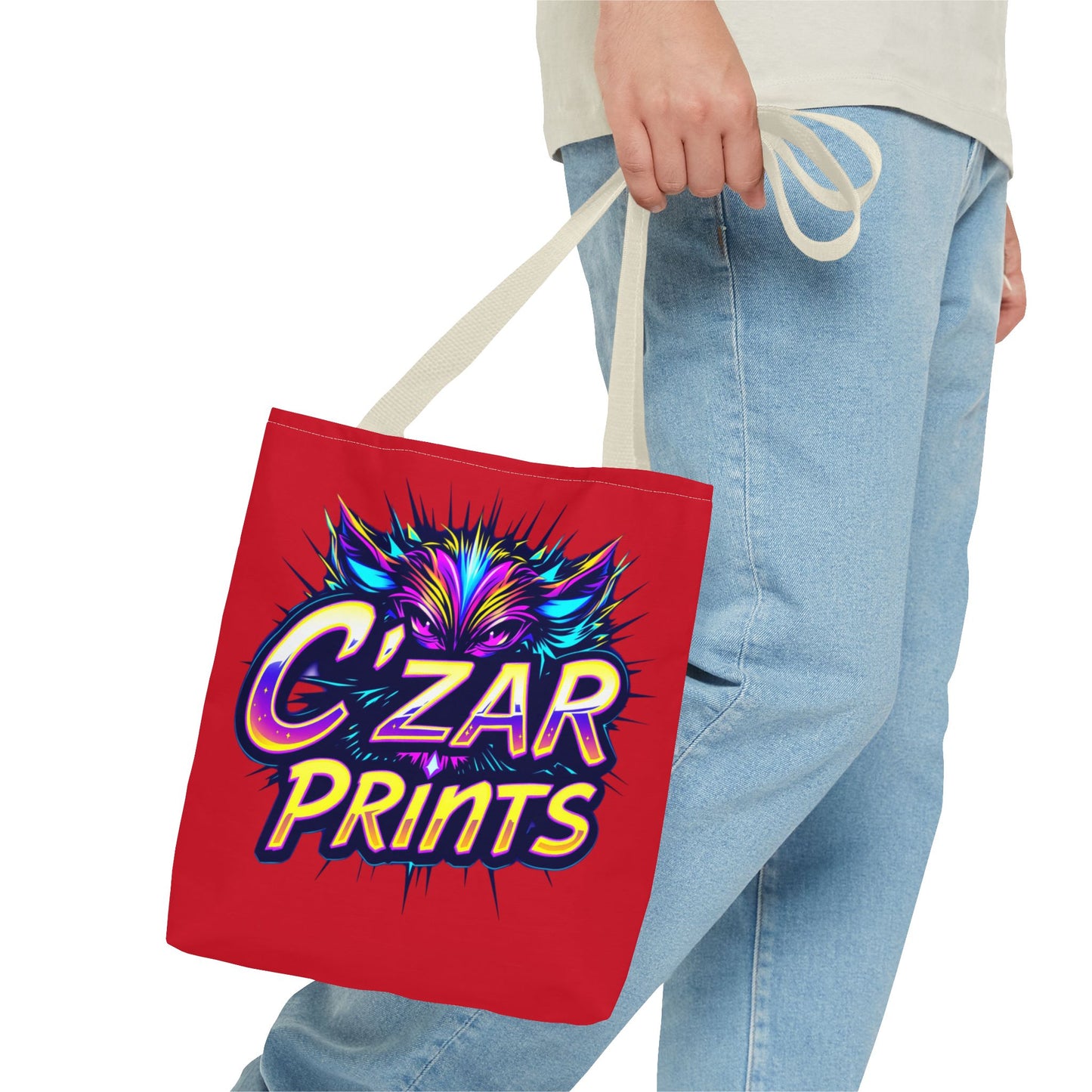 Vibrant Graphic Tote Bag - C'ZAR PRINTS Design