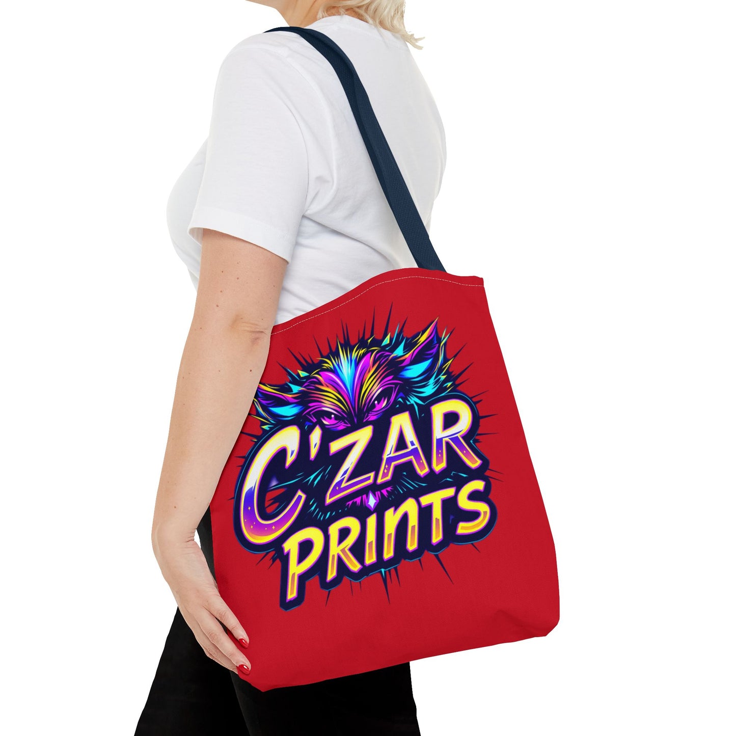 Vibrant Graphic Tote Bag - C'ZAR PRINTS Design