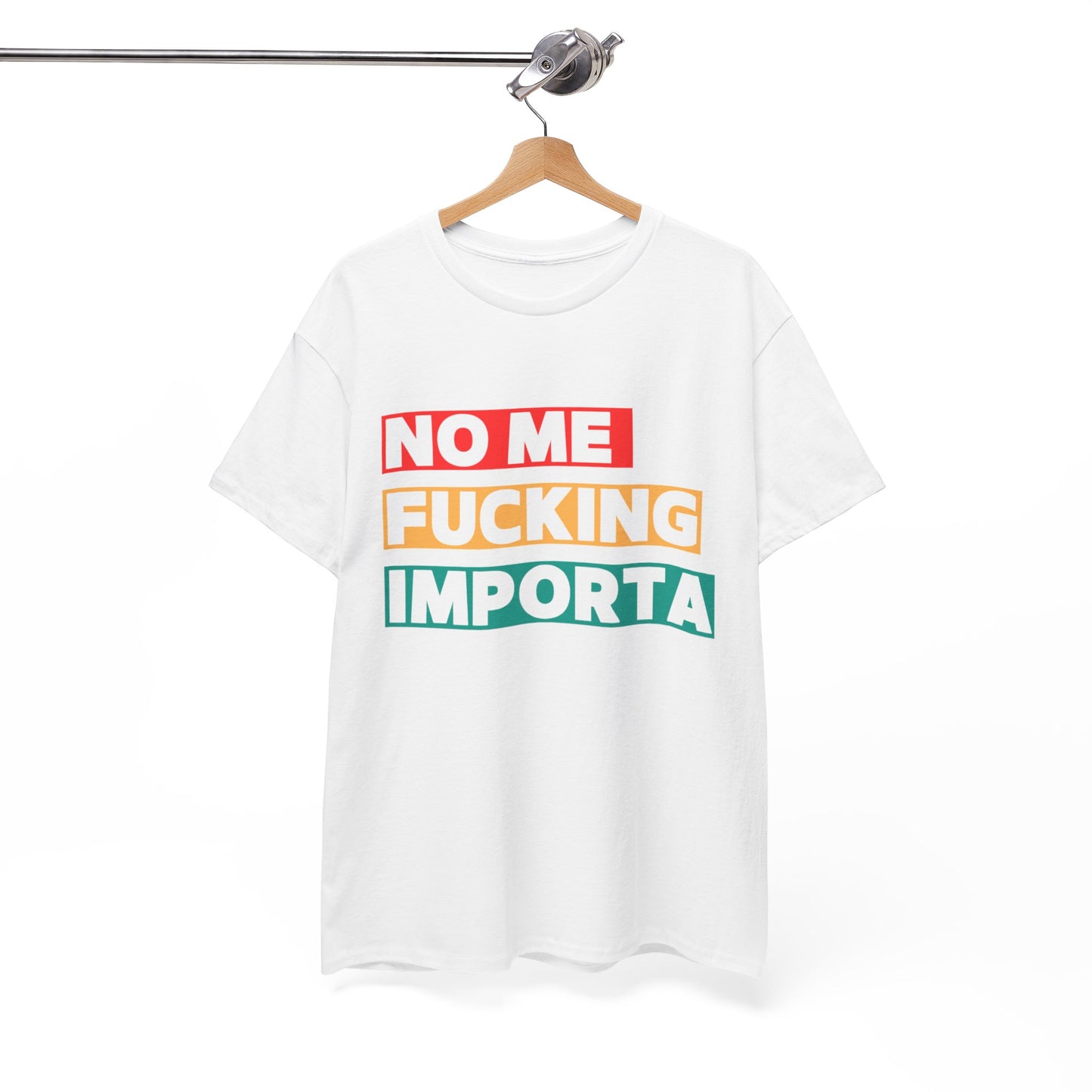 Unisex Heavy Cotton Tee - "No Me Fucking Importa" Statement Shirt