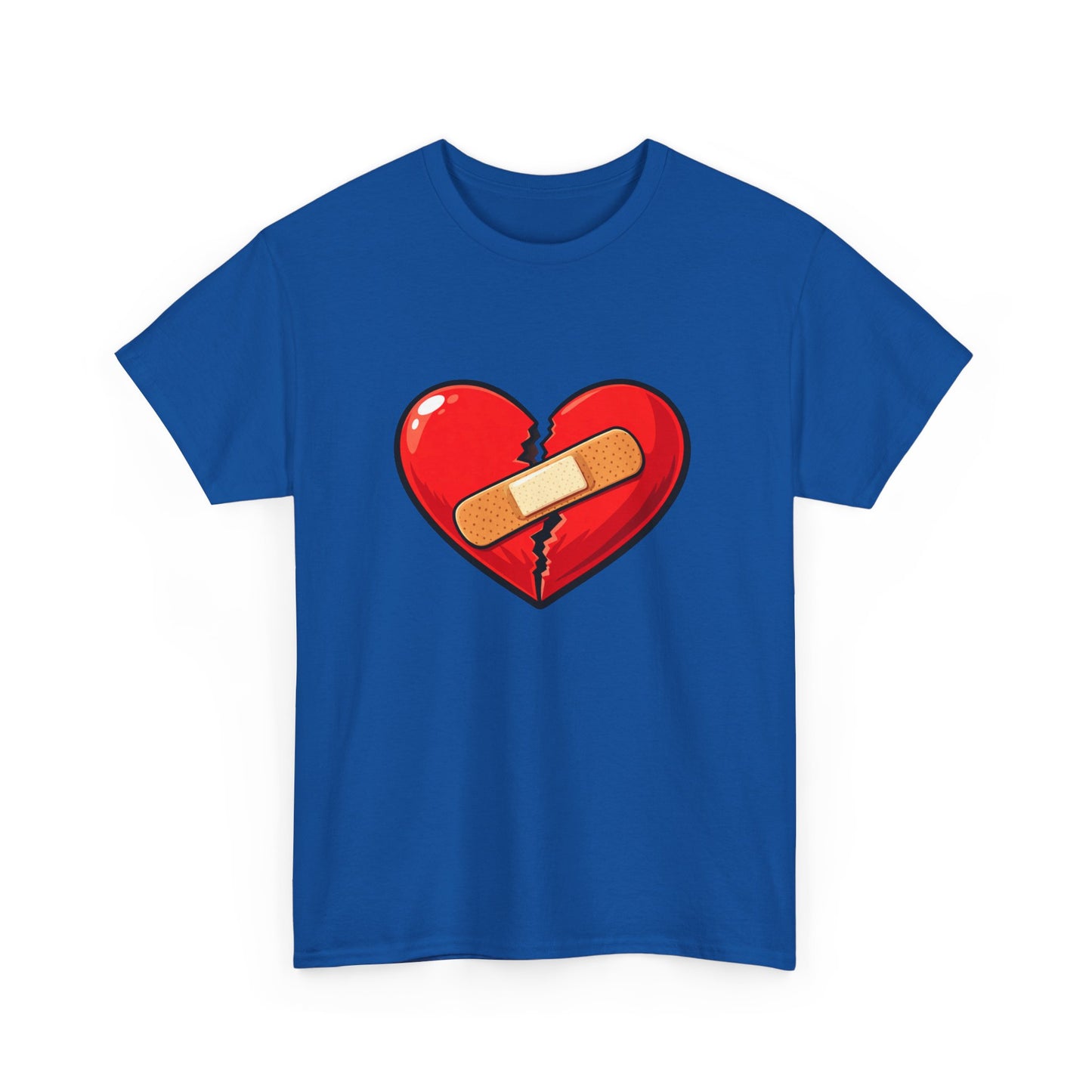 T-Shirt — Broken Heart with Bandage Graphic Tee