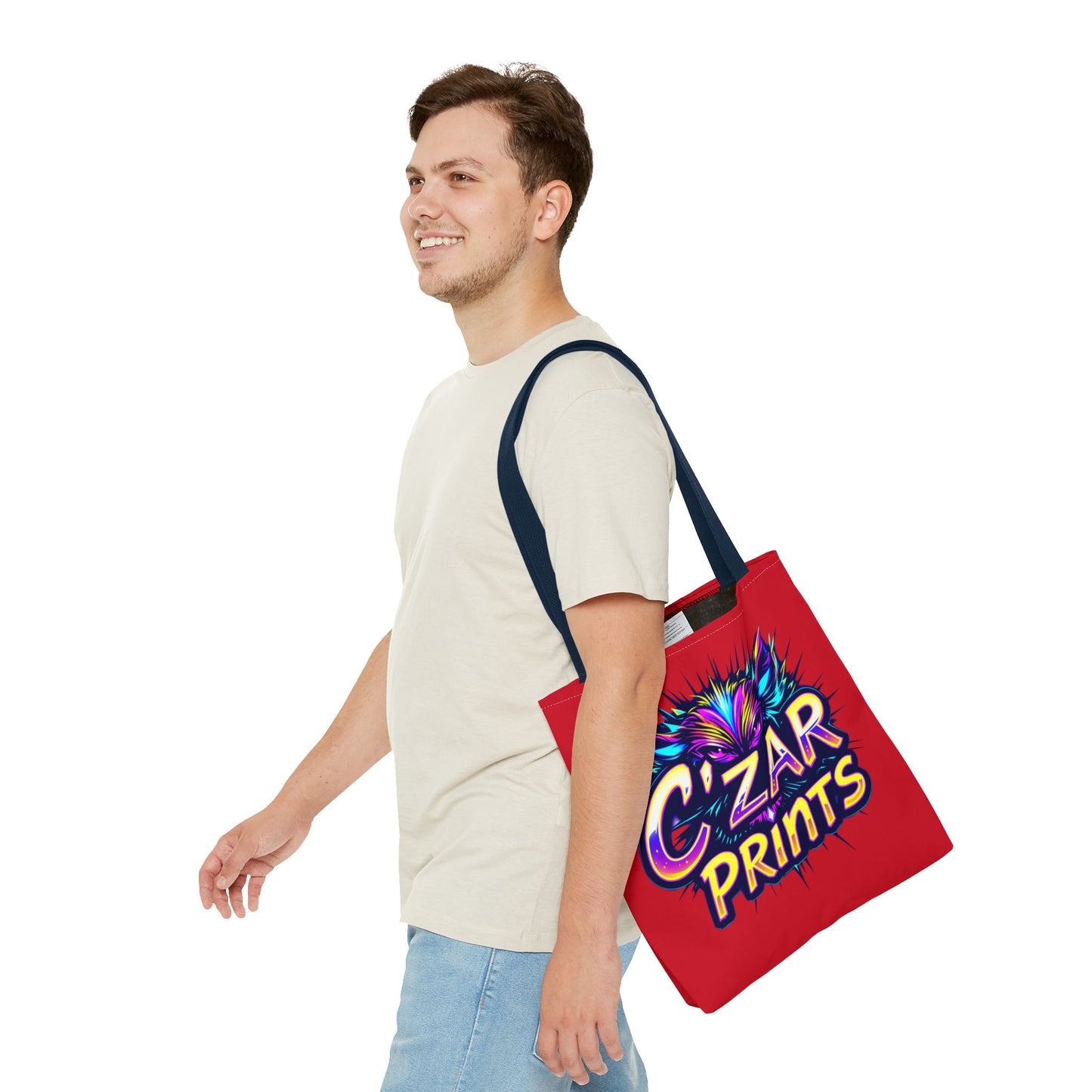 Vibrant Graphic Tote Bag - C'ZAR PRINTS Design