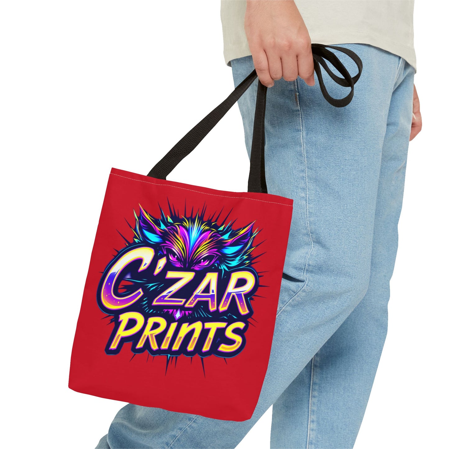 Vibrant Graphic Tote Bag - C'ZAR PRINTS Design