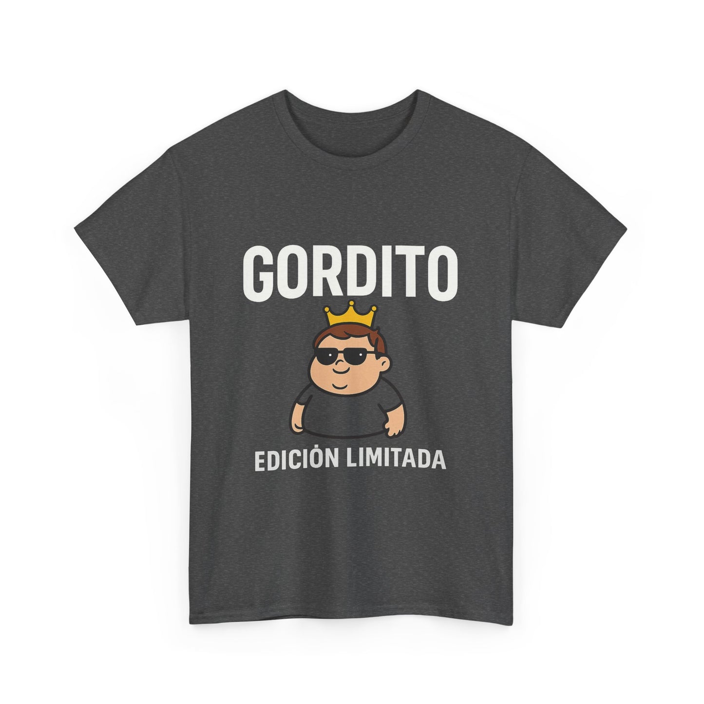 Limited Edition 'Gordito' Unisex Heavy Cotton Tee, Fun Graphic Tee, Quirky Shirt for Casual Outings, Gift for Friends, Streetwear Essential