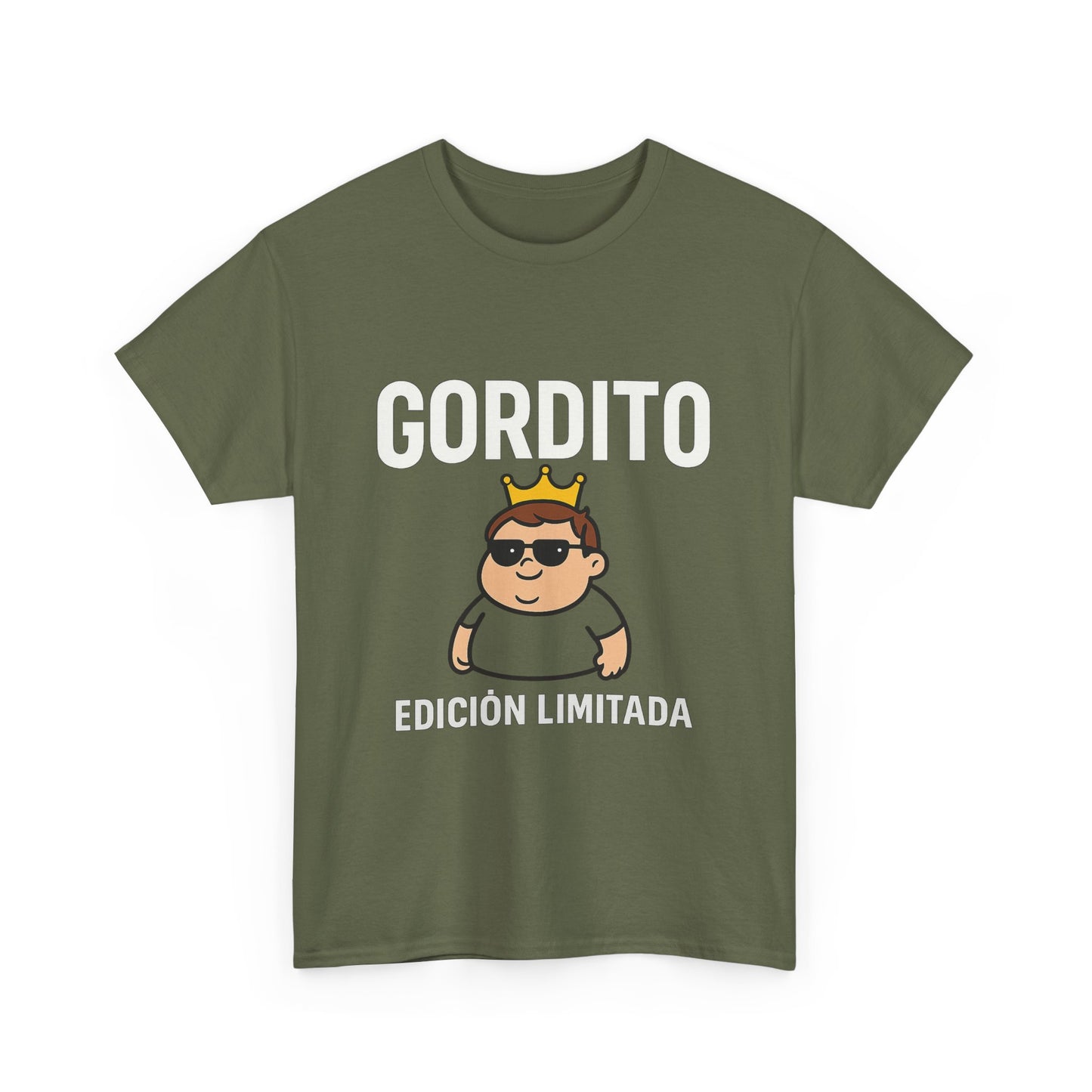 Limited Edition 'Gordito' Unisex Heavy Cotton Tee, Fun Graphic Tee, Quirky Shirt for Casual Outings, Gift for Friends, Streetwear Essential