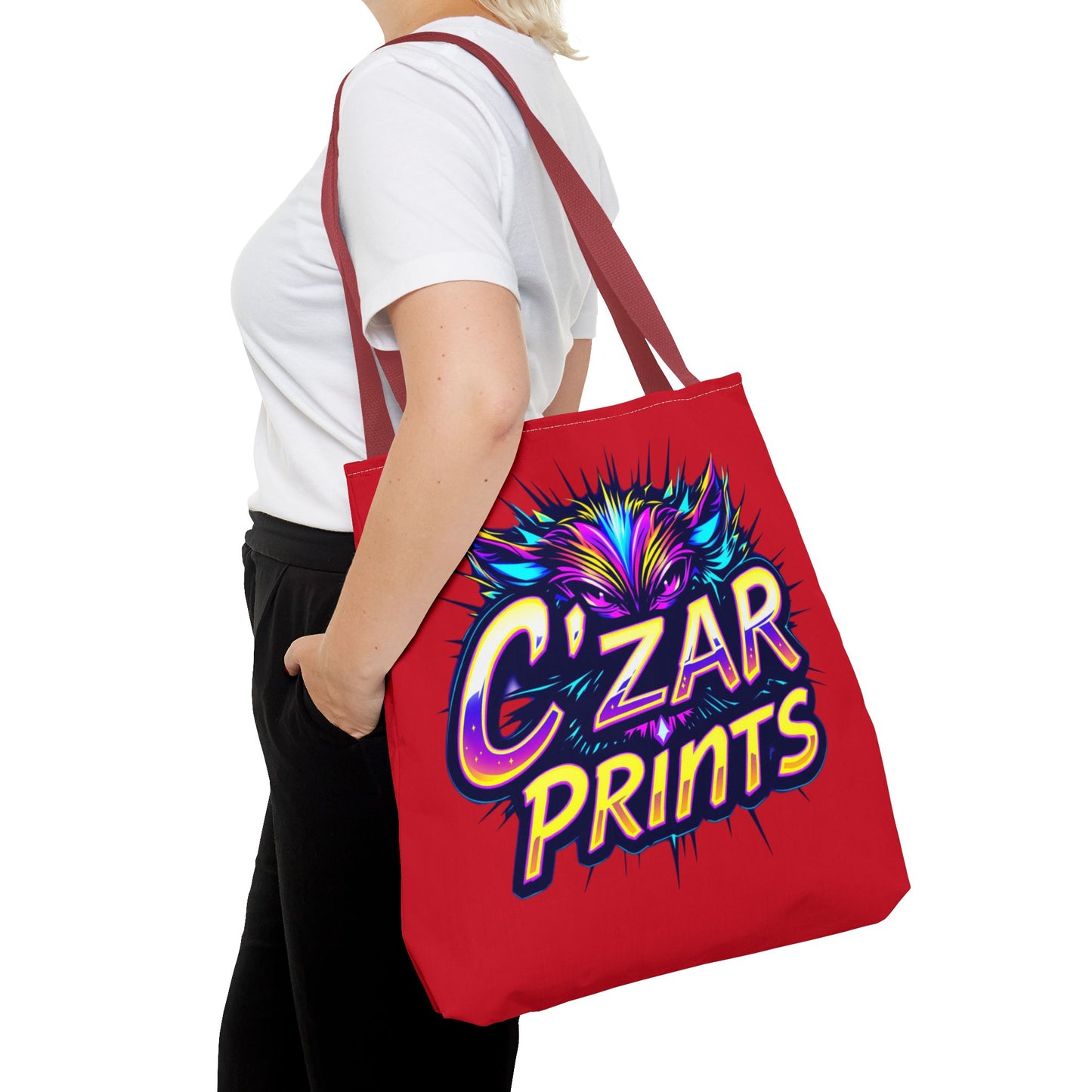 Vibrant Graphic Tote Bag - C'ZAR PRINTS Design
