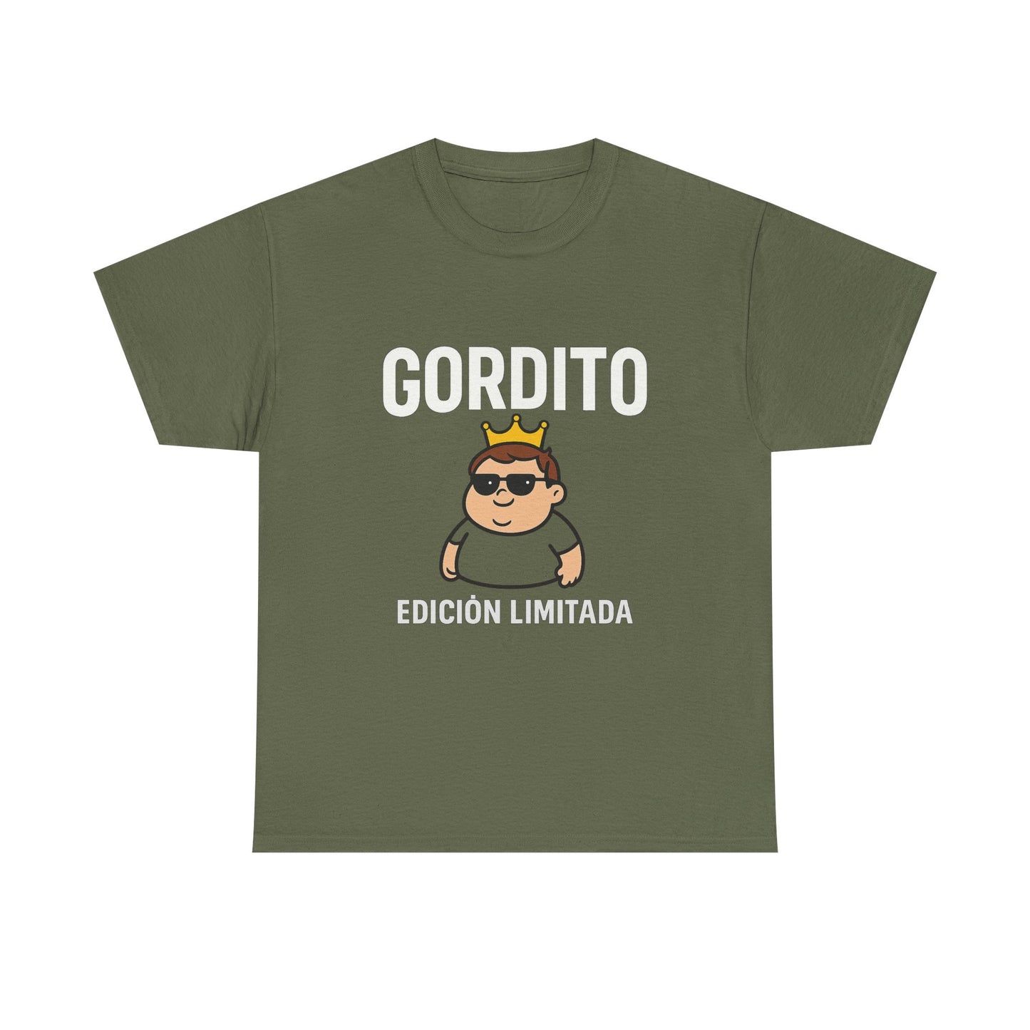 Limited Edition 'Gordito' Unisex Heavy Cotton Tee, Fun Graphic Tee, Quirky Shirt for Casual Outings, Gift for Friends, Streetwear Essential