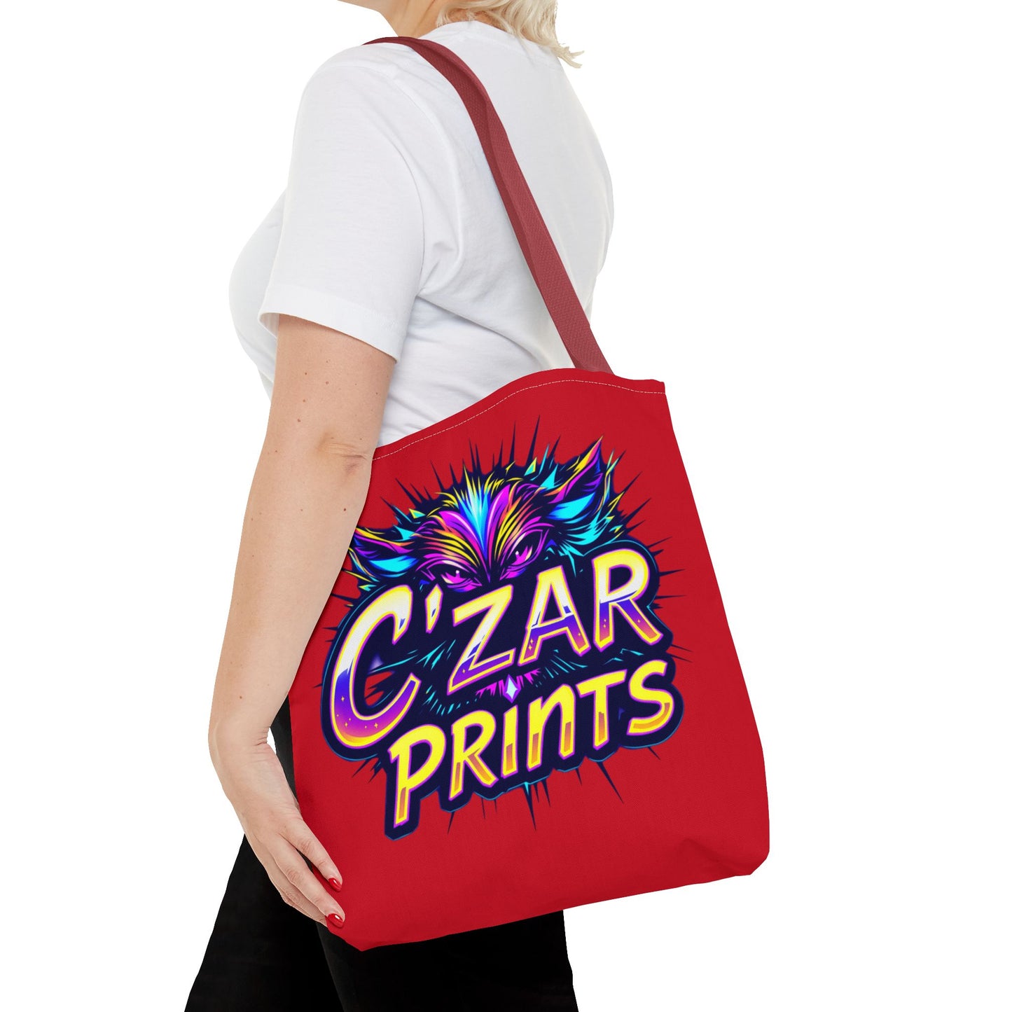 Vibrant Graphic Tote Bag - C'ZAR PRINTS Design